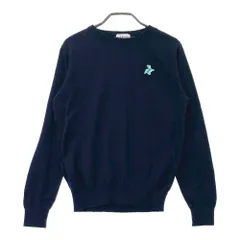 サイズ：1 JACK BUNNY ジャックバニー  クルーネック コットン ニットセーター  ネイビー系 [240101501270] ゴルフウェア レディース ストスト