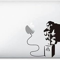 ステッカータウン MacBookステッカースキンシール バンクシー モンキーボム