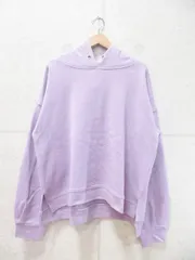 DRESKIP ドレスキップ パーカー プルオーバー 長袖 無地 パープル Mサイズのサムネイル