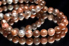 ブラウン サンムーンストーン 9.5mm ブレスレット 1個売り パワーストーン 天然石 _B1326-95