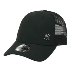 ニューエラ メッシュキャップ メタルロゴ NEW ERA 9FORTY FLAWLESS ニューヨーク・ヤンキース フローレス メンズ レディース ミニロゴ MLB 帽子 ベースボールキャップ ニューヨーク・ヤンキース ブラック