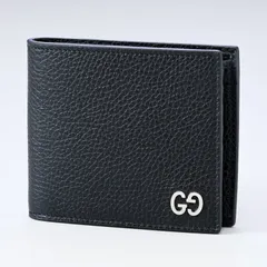 新品 グッチ 二つ折り財布 メンズ ドリアン DORIAN レザー ブラック 473922 A7M0N 1000