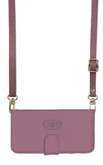 iPhone15Pro  ケース 手帳型 iPhone15 プロ スマホケース スマホショルダー レザー ストラップ クリア ペア かわいい シンプル 調節可能 130cm  カラー05