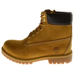 LOUIS VUITTON (ルイヴィトン) ×Timberland Monogram Embossed 6inch Ankle Boot ティンバーランド アンクルブーツ ウィート モノグラム ハイカットシューズ ブラウン US8 1/2