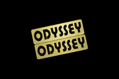 EE-917-1 ODYSSEY 金黒アクリル2層ステッカー ホンダ オデッセイ RC1 RC2 RC3 RC4 RC5 RC6 RC7 RB1 RB2 RB3 RB4 RB5 アブソルート RA1 RA2 RA3 RA4 RA5 RA6 RA7 2枚1セット