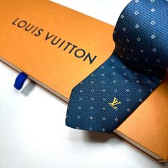 未使用級　ルイヴィトン　ソリッド　マイクロダミエ　ナロー　LV刺繍　ジャガード 未使用級 ルイヴィトン ソリッド マイクロダミエ ナロー LV刺繍