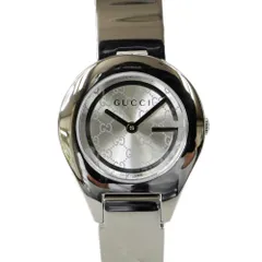 【名東】グッチ バングルウォッチ 6700L YA067509 シルバー文字盤 SS クォーツ レディース 女 腕時計