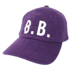 美品 BROOKS BROTHERS ブルックスブラザーズ ウール キャップ 帽子 6パネル BBロゴ 刺繍 紫 パーブル メンズ 古着 中古 USEDのサムネイル