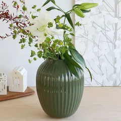 新品 ケーラー ハンマースホイ ベース Lサイズ 255mm ダークグリーン Kahler Hammershoi 花瓶 ギフト 結婚祝い プレゼント 贈り物 のサムネイル