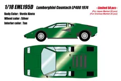 新品 EIDOLON 1/18 ランボルギーニ カウンタック LP400 1974 ヴェルデアベーテ 完成品ミニカー EML195D [佐川急便]のサムネイル