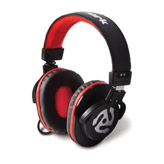 新品 Numark密閉型ポータブル・モニタリング・DJヘッドホン40mmドライバー搭載 ソフトレザー・イヤーパッド3mケーブル(ストレート)搭載 HF175 ブラック&レッド