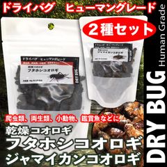 乾燥コオロギ【ジャマイカン&フタホシ】２種セット 両生類 爬虫類 小動物 熱帯魚