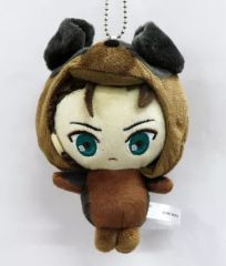 [중고] 봉제인형 마스코트 봉제인형 배지 에렌 예거(The Final Season ver.) 아니마루코 봉제인형 마스코트 [진격의 거인]