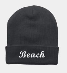 Beach ビーニー ニット帽 刺繍
