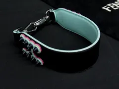 ■極美品■ FENDI フェンディストラップ ユー  レザー バッグ用 ショルダーストラップ 肩掛け ブラック系×ライトブルー系 FS2635