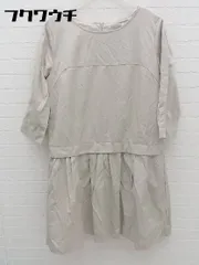◇ le.coeur blanc ルクールブラン 長袖 ミニ ワンピース サイズ38 グレー レディース 【中古】 【1002801350383】のサムネイル
