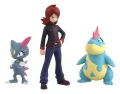 【中古】食玩 トレーディングフィギュア ポケモンスケールワールド ジョウト地方 シルバー＆アリゲイツ＆ニューラ プレミアムバンダイ＆ポケモンセンター限定