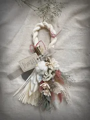 NEW⭐︎2way！2023しめ縄販売♪ホワイトカラーの淡色しめ縄