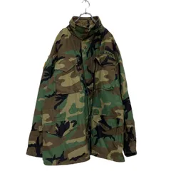 U.S.ARMY M-65 4th フィールドジャケット L オリーブ ブラウン ウッドランドカモ 90's ミリタリー 米軍 古着卸 アメリカ仕入 a606-5863