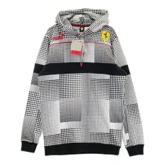 PUMA プーマ ｘFerrari スウェットパーカー 総柄 ブラック系 US S [240101474420] メンズ