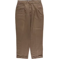 古着 90年代 ドッカーズ DOCKERS khakis LOOSE FIT ツータック リネンパンツ スラックス USA製 メンズw35相当 ヴィンテージ/eaa581271