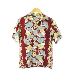 清木場俊介着用　SUNSURF×BEAMS 別注 雷門 クレイジー アロハ S 清木場俊介着用 SUNSURF×BEAMS 別注 雷門 クレイジー アロハ S