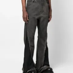 専用 リックオウエンス ボランバナナ似 ジップパンツ y2k グランジ モード系 DRKSHDW by Rick Owens リックオウエンス 23AW BOLAN BANANA