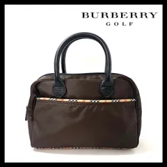 ‼️BURBERRY GOLF ‼️バーバリーゴルフ ボストンバッグ ブラウン Yahoo!オークション -「バーバリーゴルフ ボストンバッグ」の