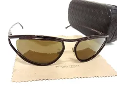 ■新品同様■ BOTTEGA VENETA ボッテガヴェネタ BV1116S キャットアイ サングラス メガネ 眼鏡 メンズ ブラウン系 AV0113 のサムネイル