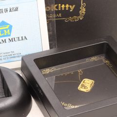 ITQDQS1XC9OC 未使用品 SANRIO サンリオ K24 999.9 純金 24金 Hellokitty ハローキティ インゴット 1g 保証書有 ゴールド キャラクター