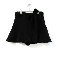 ザラ ミニスカート 無地ボトムス 黒 レディース Mサイズ ブラック系 ZARA 【中古】