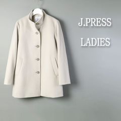268 新品 ジェイプレス ショートビーバー スタンドカラー ウールコート 11 ショートビーバー スタンドカラー コート / J.PRESS LADIES