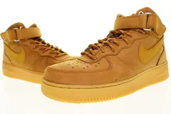 ナイキ NIKE AIR FORCE 1 MID 07 WB FLAX 27cm DJ9158-200 エア フォース ミッド フラックス ブラウン 【ブランド古着ベクトル】【中古】▲■250222