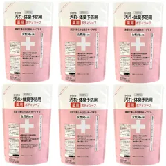 からだの汚れ・体臭予防薬用ボディソープ 女性向＋子供 詰替用 400ｍl 6袋セット クロバーコーポレーション