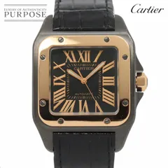 〇純正 Cartier サントス100 LM 2792 革ベルト クロコダイル