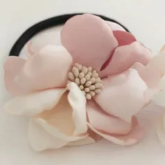 ☆ ピンク ☆ フリー ☆ メルシアポニーテール(2color) ヘアゴム キッズ おしゃれ お花 フラワー 10003668 メルシアポニーテール 小さめ 女の子 大人っぽい 卒園式 入学式 卒業式 結婚式 発表会 可愛い オシャレ かわいい ヘアアレンジ