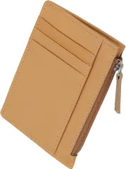 Four leaf コンパクトx収納力 薄型 財布 小銭入れ付き カードケース フラグメントケース ミニ財布 ウォレット 小さい財布 薄い 本革 牛革 ６枚収納(イエロー)