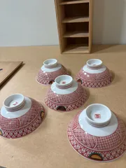 お茶漬け茶碗　5客セット　藍