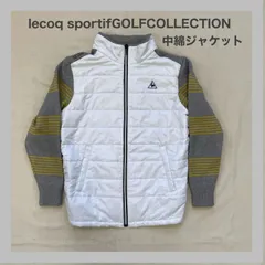 lecoqsportif GOLF COLLECTION　ルコック スポルティフ　ルコックゴルフ　ジャケット 　中綿ジャケット　中綿アウター　ニット　ジップアップ　メンズ　M