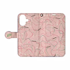 iPhone16 手帳型ケース ブーメラン柄