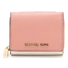 MICHAEL KORS 35F1GTVZ5L-SNRMLT 三つ折り財布 ピンク アイボリー 並行輸入品