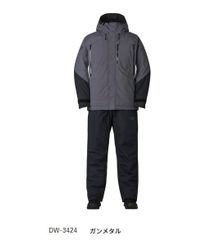 ダイワ◇RAINMAXハイロフトウィンタースーツ DW-3424 2XL（ガンメタル、レッド、ライトグレー）