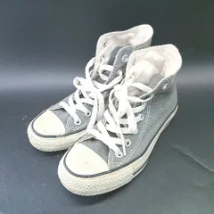 ◇ Θ CONVERSE コンバース 1Ｃ988 ハイカットスニーカー サイズ23 グレー ホワイト レディース E  【1409100005776】