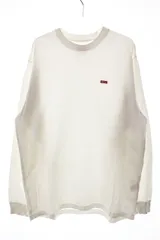 シュプリーム SUPREME SMALL BOX L/S TEE WHITE M スモール ボックスロゴ ロングスリーブ ロンT ホワイト 【ブランド古着ベクトル】【中古】☆AA★250304