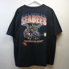 U.S.Navy Seabees アメリカ軍 アメリカ海軍 ミリタリー Tシャツ 古着