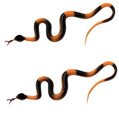 TOUFEIYUAN ヘビ 蛇 リアルなラバースネーク 大蛇 いたずら 怖い ドッキリ 鳥を怖がらせるための庭の小道具、いたずら、ハロウィンパーティーの飾り付け(トイ・スネーク B)