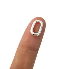マルカン サークル 丸カン パーツ ハンドメイド カラビナ DIY シルバー925製 1個シルバー925 銀 アクセサリー LMAPUR スターリングシルバー (S)