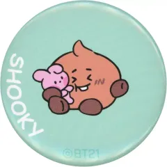 【中古】バッジ・ピンズ SHOOKY(シュガ) オリジナル描き下ろし缶バッジ 「ファミリーマート×BT21 キャンペーン」 2021年8月対象商品購入特典