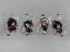 【未開封品】✨ 鬼滅の刃 ラバーストラップ 4種セット （冨岡義勇・胡蝶しのぶ・宇髄天元・伊黒小芭内）