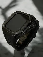 タイトル　アップルウォッチカバーケースApple Watchラバーバンドベルト メタル　25